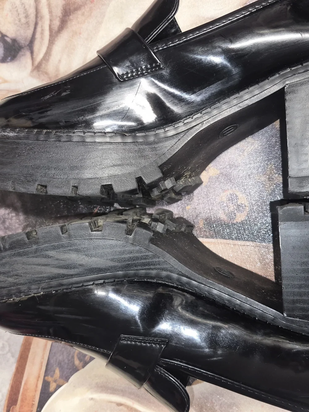 MIA Men's Black Patent Leather Penny Loafers
